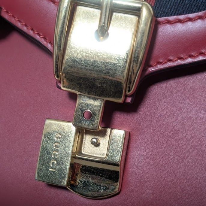 Gucci Sylvie Sherry Line Red Leather 2-Way Shoulder Bag — view 6