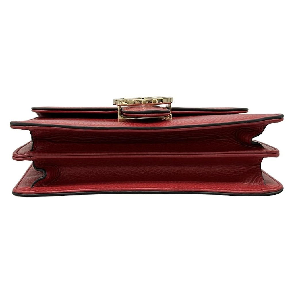Gucci Shoulder Bag Interlocking Red Leather — view 5