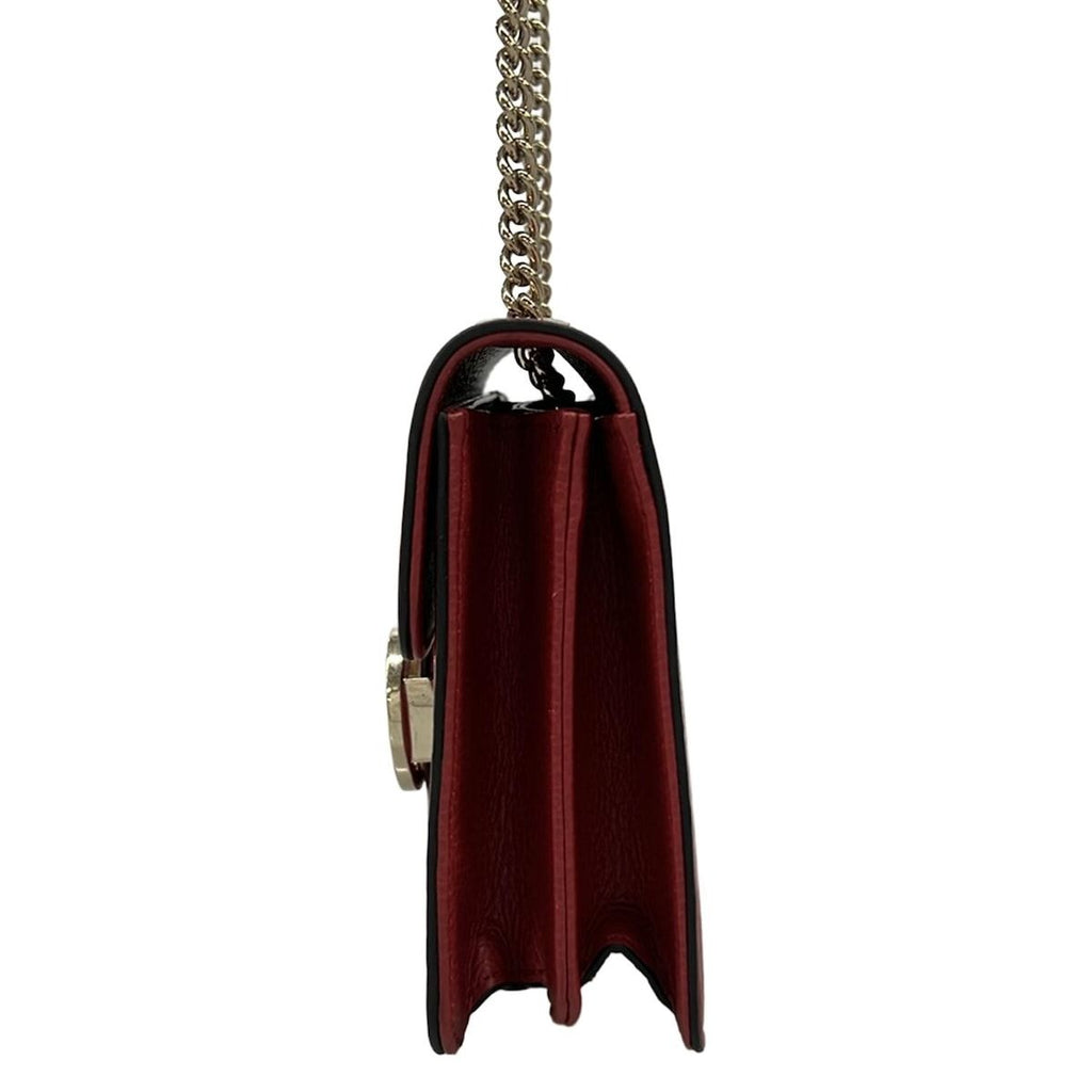 Gucci Shoulder Bag Interlocking Red Leather — view 4