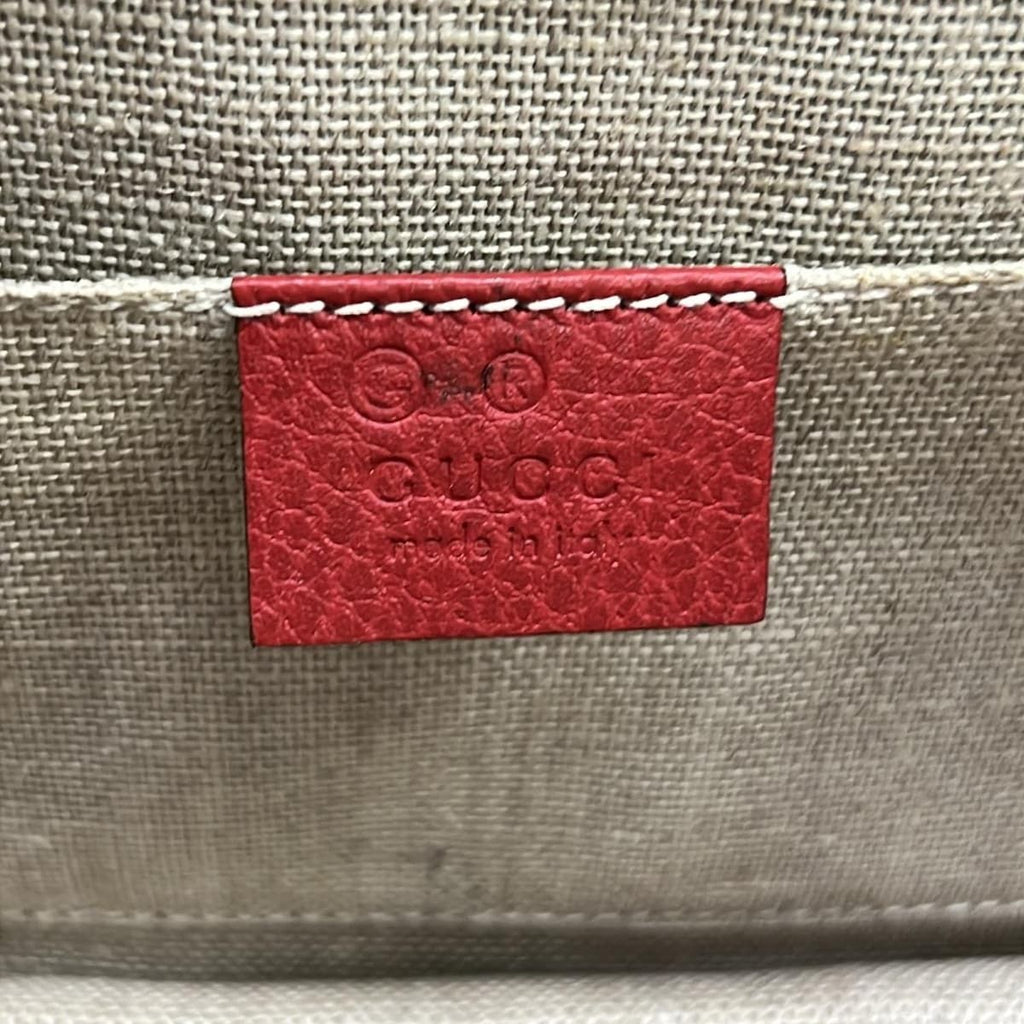 Gucci Shoulder Bag Interlocking Red Leather — view 8