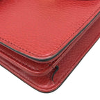 Gucci Shoulder Bag Interlocking Red Leather — view 6