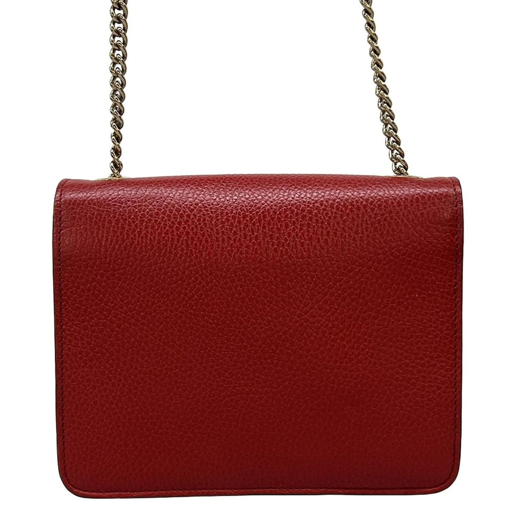 Gucci Shoulder Bag Interlocking Red Leather — view 3