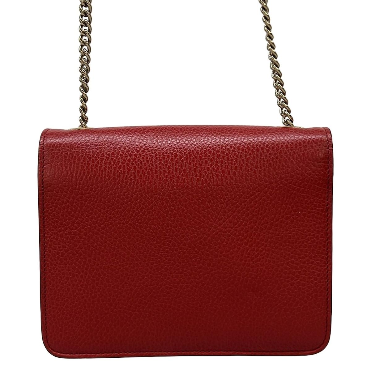 Gucci Shoulder Bag Interlocking Red Leather — view 3