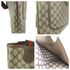 Gucci Vintage Sherry Line Beige Brown GG Supreme Canvas Leather Tote — view 6
