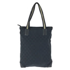 Gucci Black Silver GG Canvas Leather 019 Tote Shoulder Bag — view 2