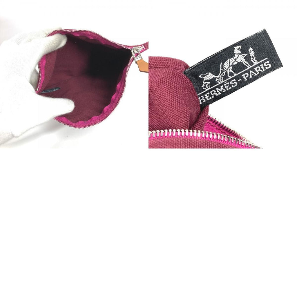 Hermes Shoulder Bag Sac Doplage GM Canvas Pink — view 9