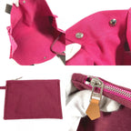 Hermes Shoulder Bag Sac Doplage GM Canvas Pink — view 8