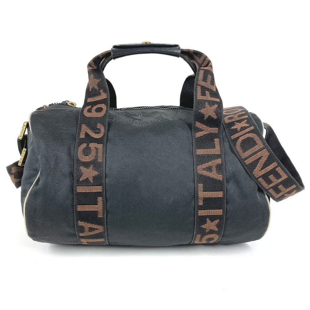 Fendi Shoulder Bag Logo Mini Nylon Black — view 2