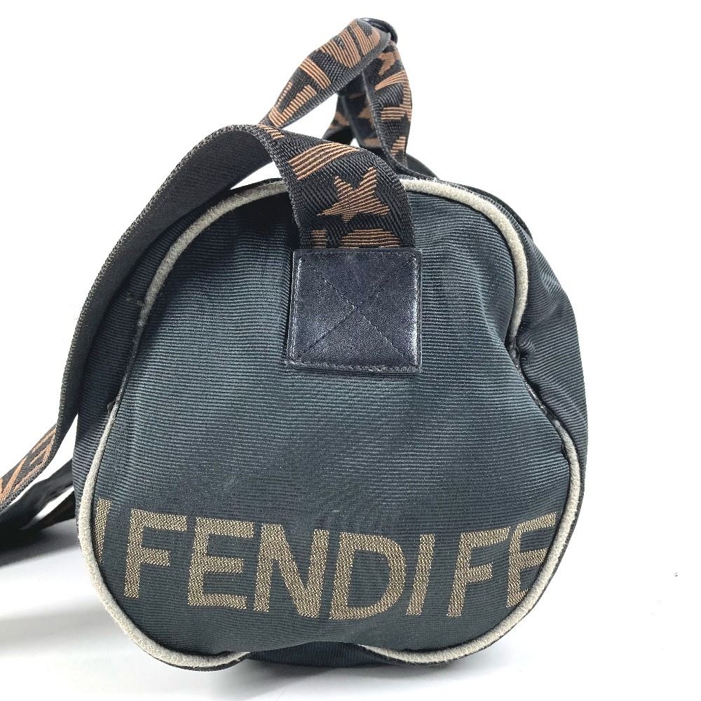 Fendi Shoulder Bag Logo Mini Nylon Black — view 4