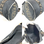 Fendi Shoulder Bag Logo Mini Nylon Black — view 7