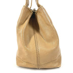 Chanel Shoulder Bag CC Logo Caviar Leather Beige — view 4