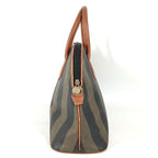 Fendi Tote Pecan Logo Leather Khaki — view 4