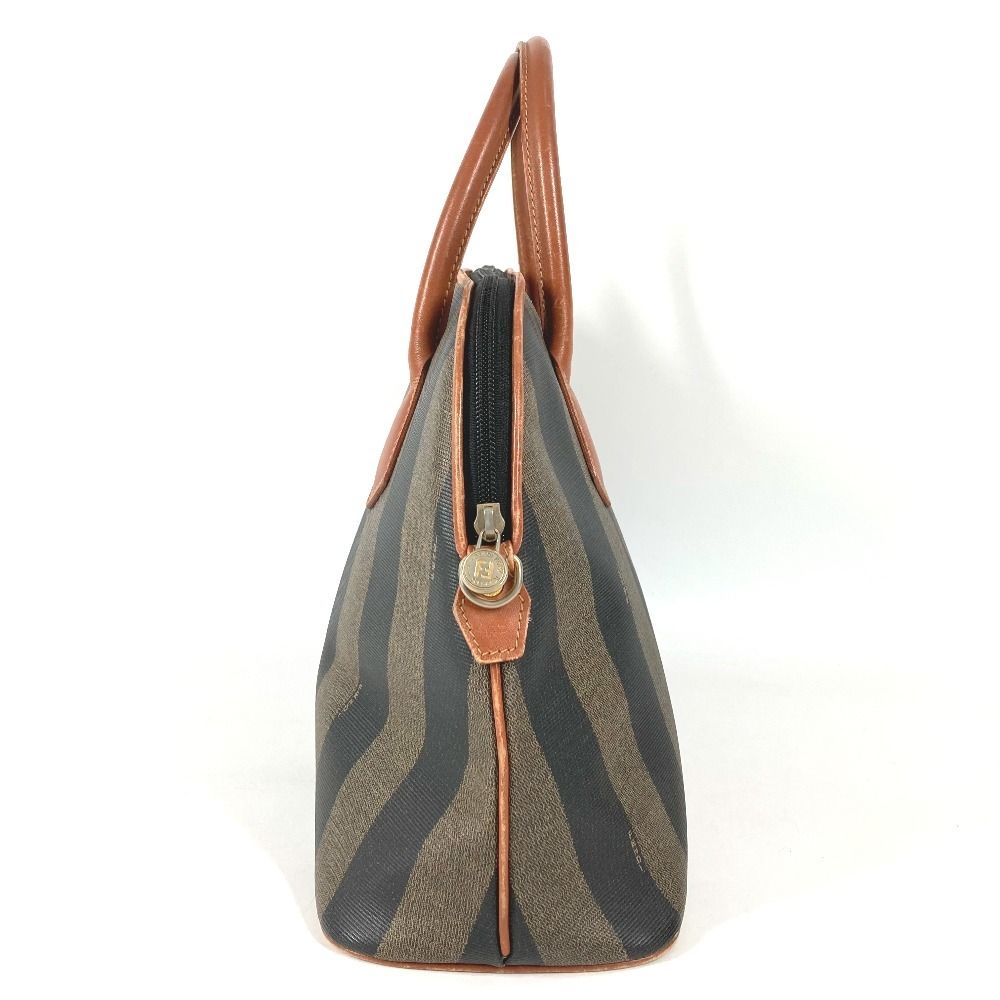 Fendi Tote Pecan Logo Leather Khaki — view 4