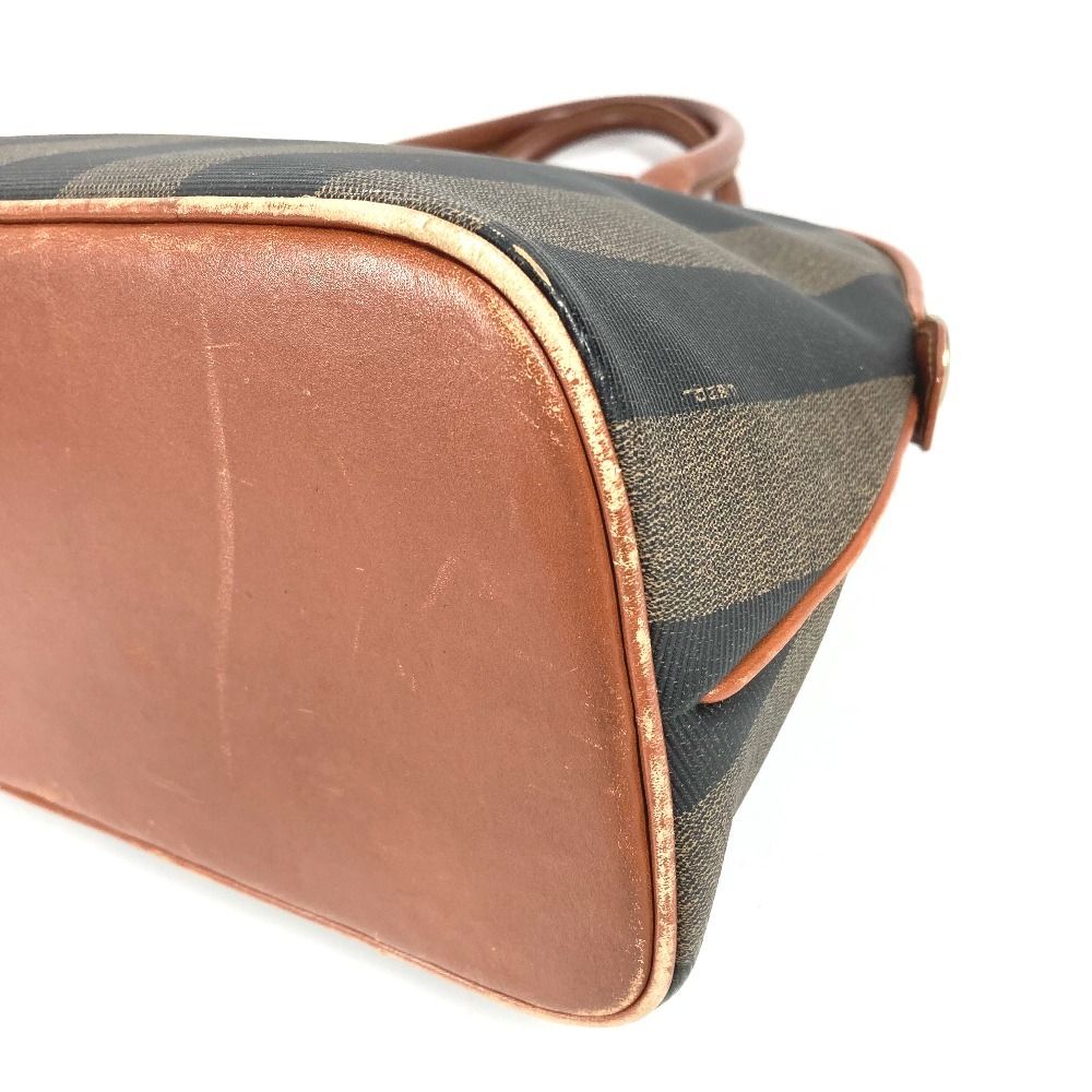 Fendi Tote Pecan Logo Leather Khaki — view 6