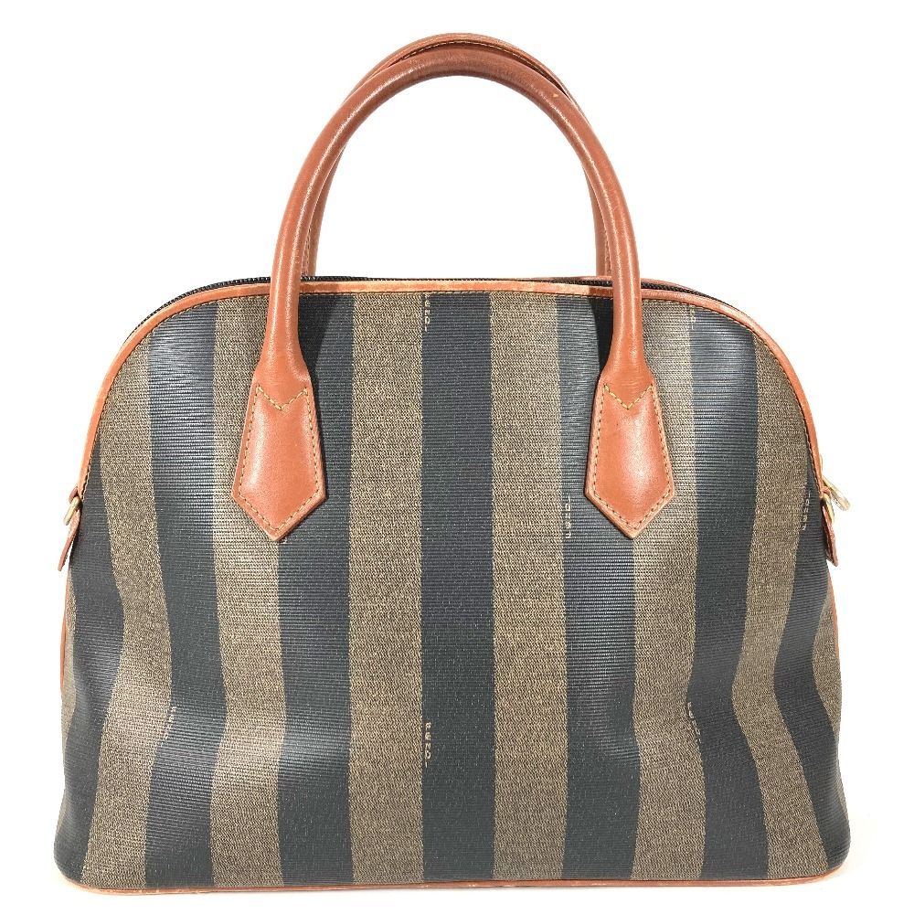 Fendi Tote Pecan Logo Leather Khaki — view 2