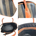 Fendi Tote Pecan Logo Leather Khaki — view 8