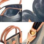 Fendi Tote Pecan Logo Leather Khaki — view 9