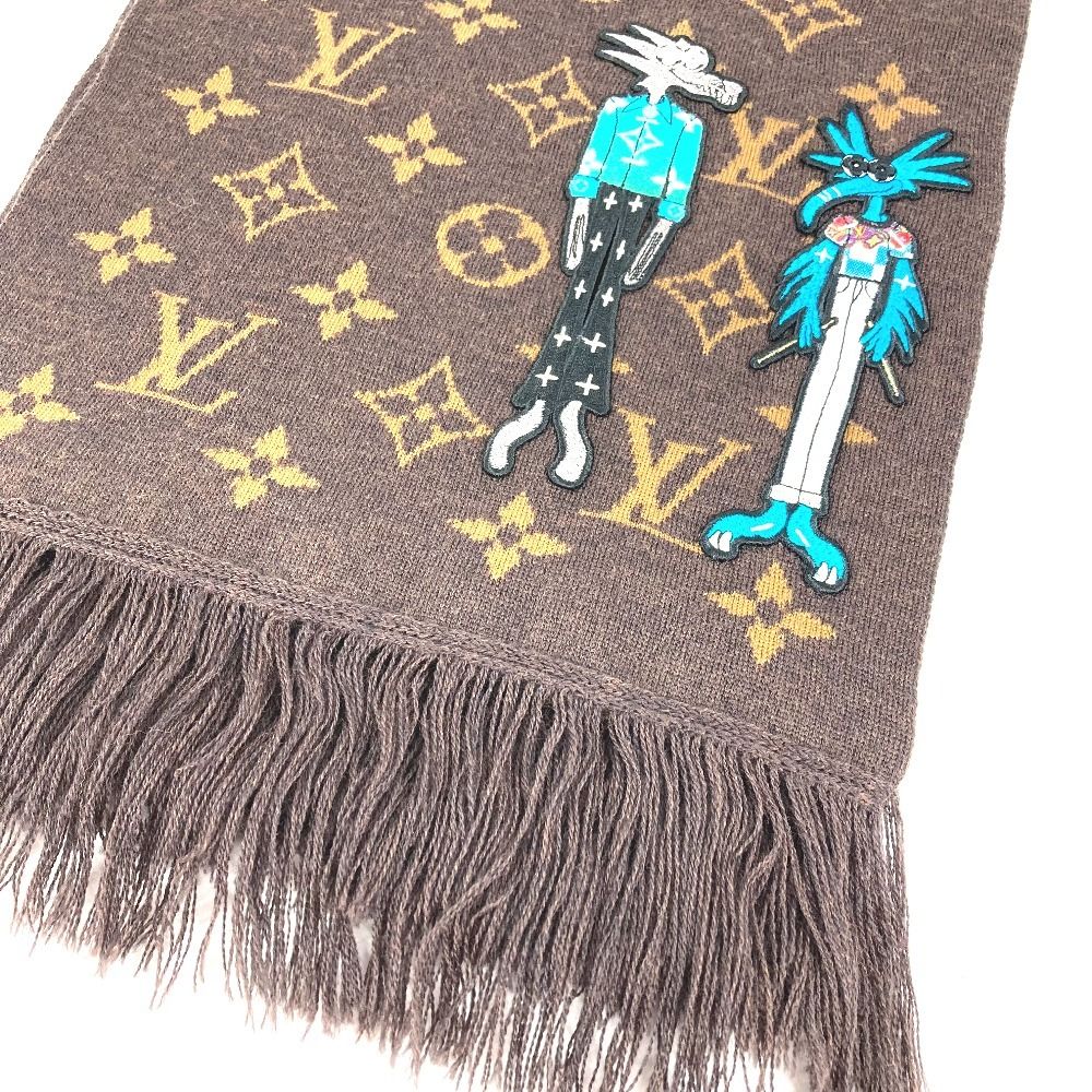 Louis Vuitton Scarf Echarpe LV Friends Wool Brown — view 3