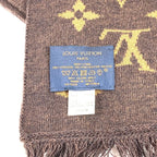 Louis Vuitton Scarf Echarpe LV Friends Wool Brown — view 5