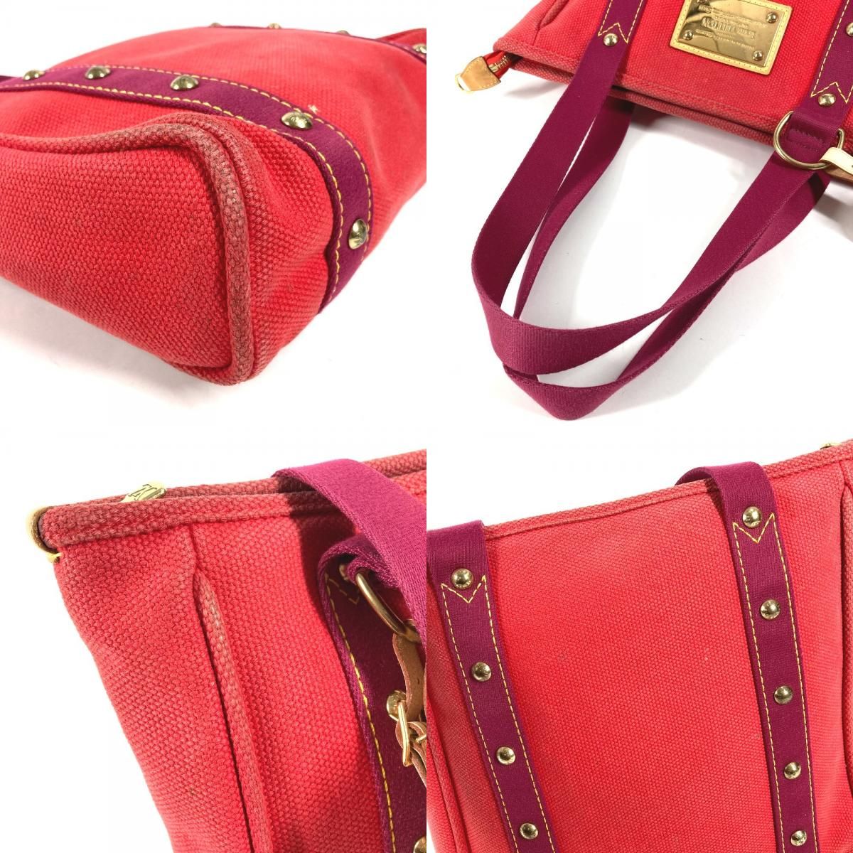 Louis Vuitton Tote Cabas MM Cotton Red — view 7