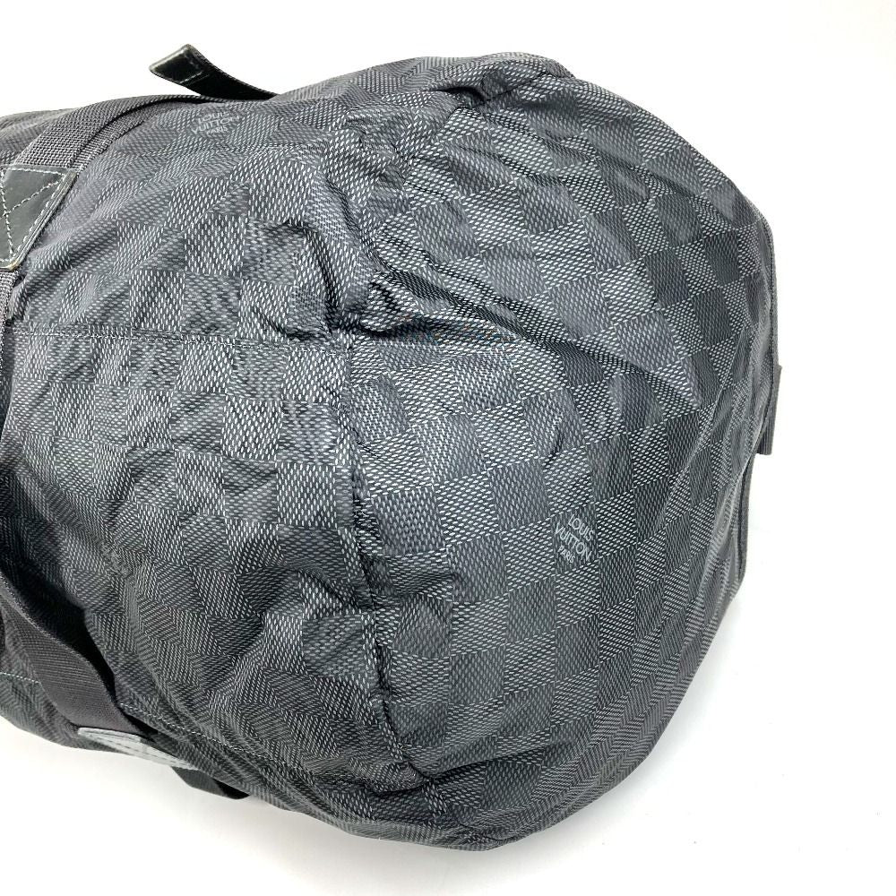 Louis Vuitton Boston Bag Practical Leather Nylon Black — view 6