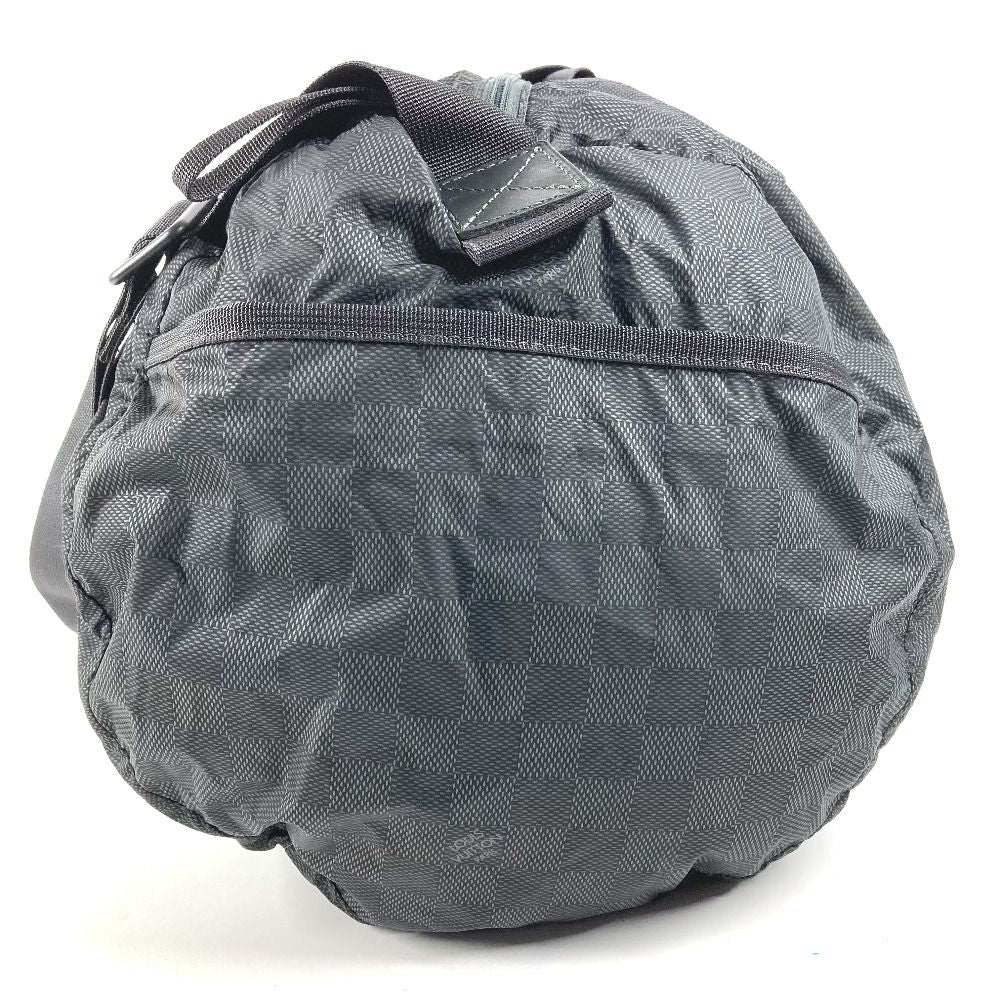 Louis Vuitton Boston Bag Practical Leather Nylon Black — view 3