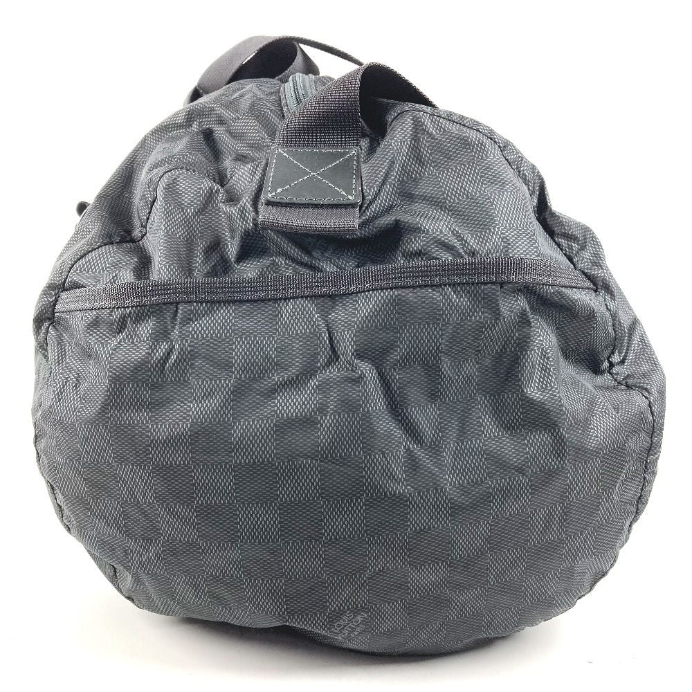Louis Vuitton Boston Bag Practical Leather Nylon Black — view 4