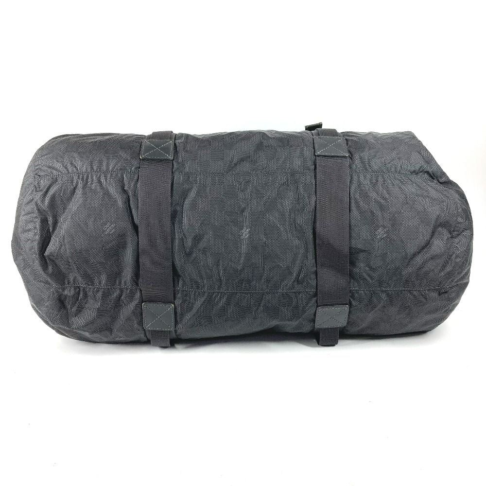 Louis Vuitton Boston Bag Practical Leather Nylon Black — view 5