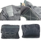 Louis Vuitton Boston Bag Practical Leather Nylon Black — view 9