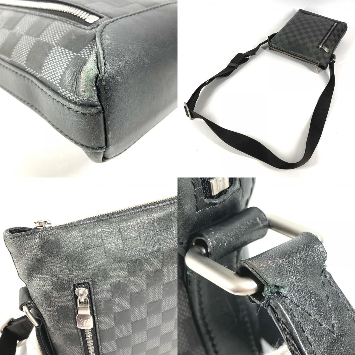 Louis Vuitton Shoulder Bag Discovery Messenger Damier Infini Leather Onyx Black — view 7