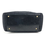 Chanel Shoulder Bag CC Logo Choco Bar Cotton Black — view 5