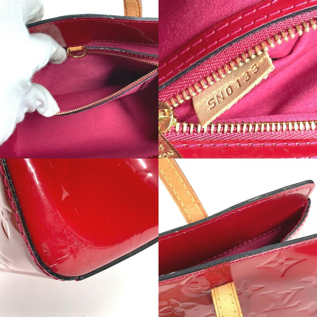 Louis Vuitton Handbag Catalina BB Monogram Vernis Canvas Rose Indien Red — view 9