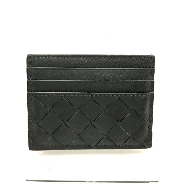 Bottega Veneta Leather Card Case Business Holder Regular Era Black — view 3