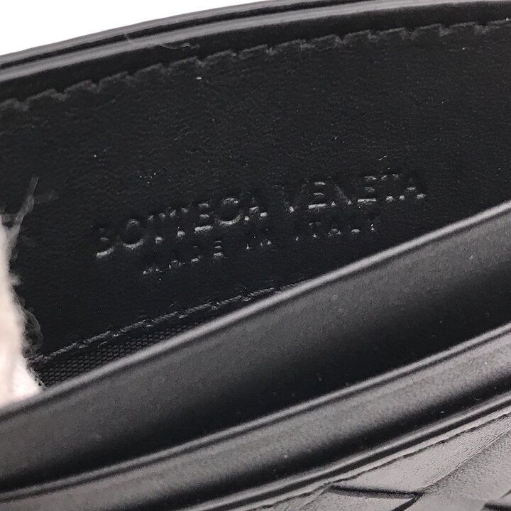 Bottega Veneta Leather Card Case Business Holder Regular Era Black — view 8