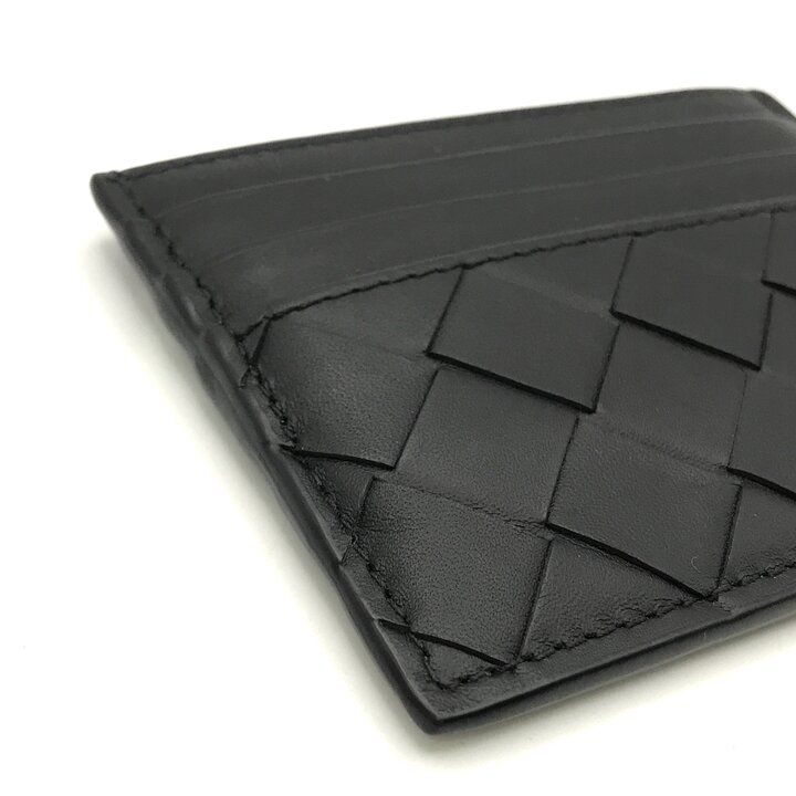 Bottega Veneta Leather Card Case Business Holder Regular Era Black — view 6