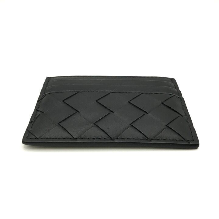 Bottega Veneta Leather Card Case Business Holder Regular Era Black — view 4