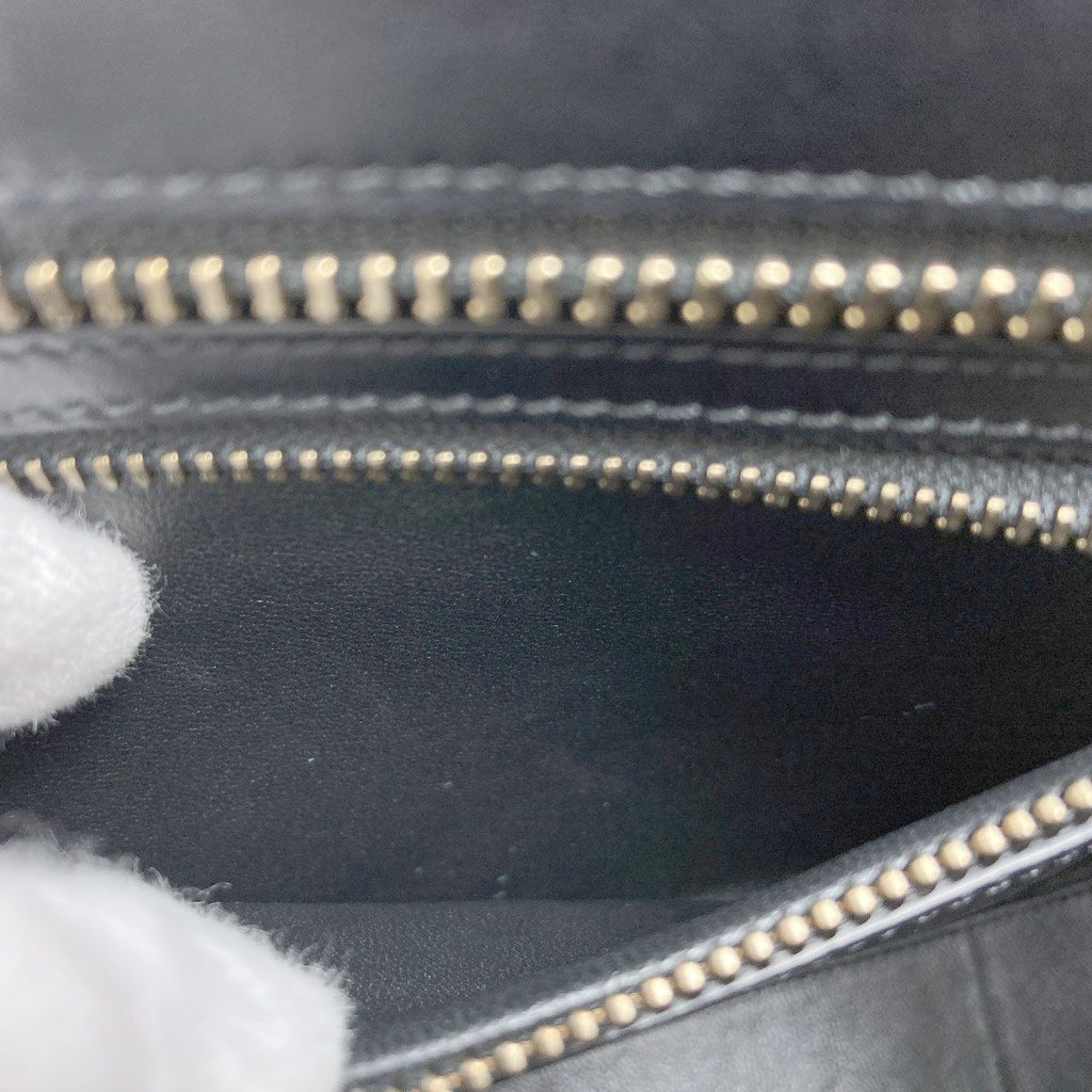 Celine Luggage Micro Handbag Canvas Leather — view 8