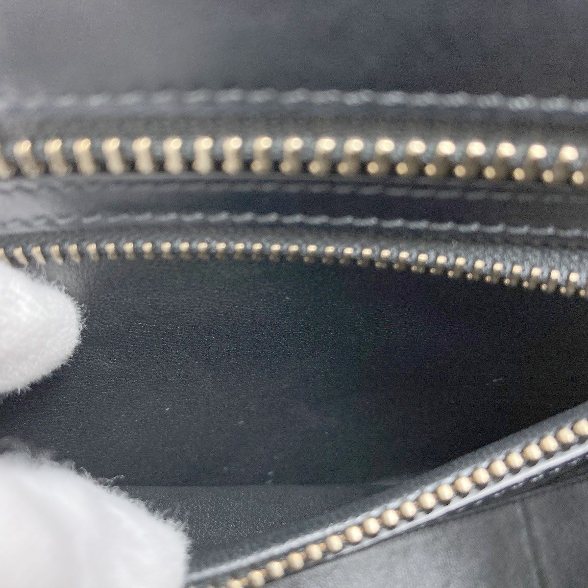 Celine Luggage Micro Handbag Canvas Leather — view 8