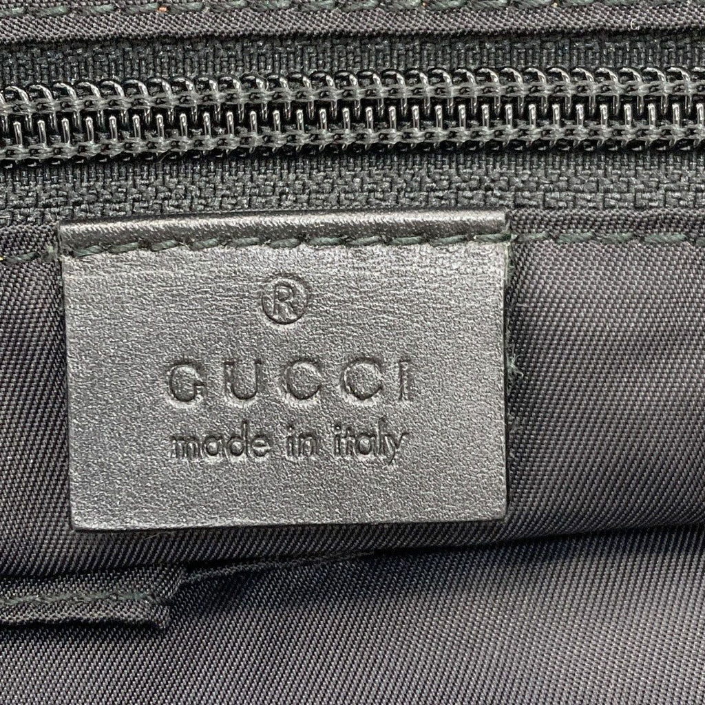 Gucci Logo Motif Boston Bag Canvas — view 6
