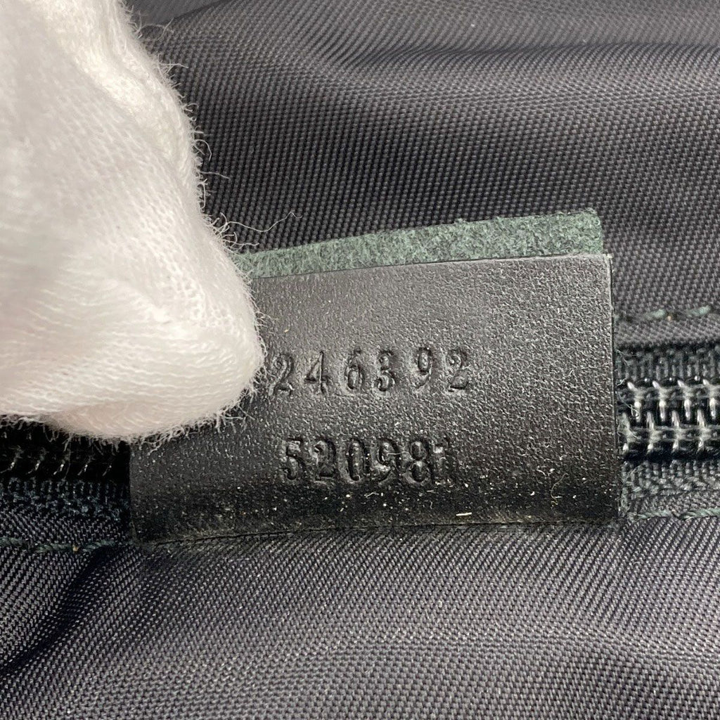 Gucci Logo Motif Boston Bag Canvas — view 7