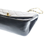 Chanel Diana 22 Chain Shoulder Bag Lambskin Black Gold — view 5