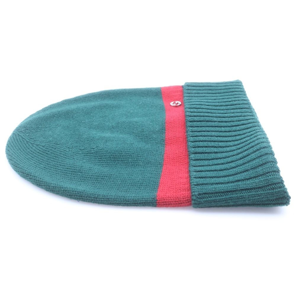 Gucci Double Knit Hat Green Red — view 4