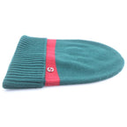 Gucci Double Knit Hat Green Red — view 3