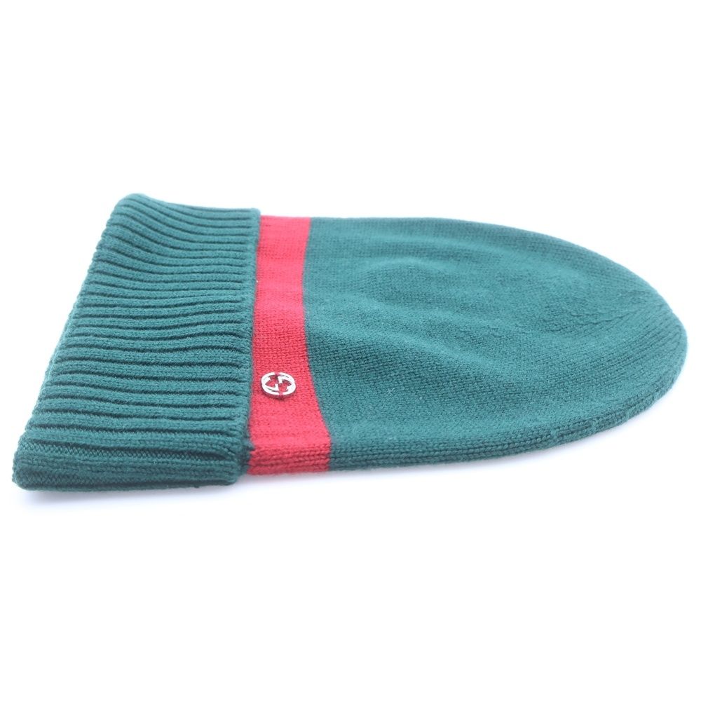 Gucci Double Knit Hat Green Red — view 3