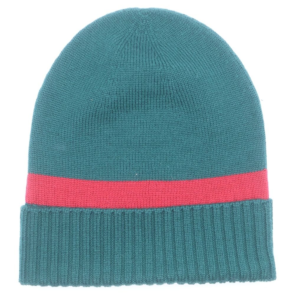 Gucci Double Knit Hat Green Red — view 2