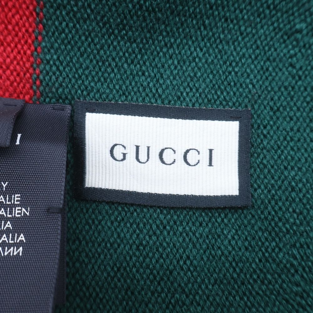 Gucci Double Knit Hat Green Red — view 7