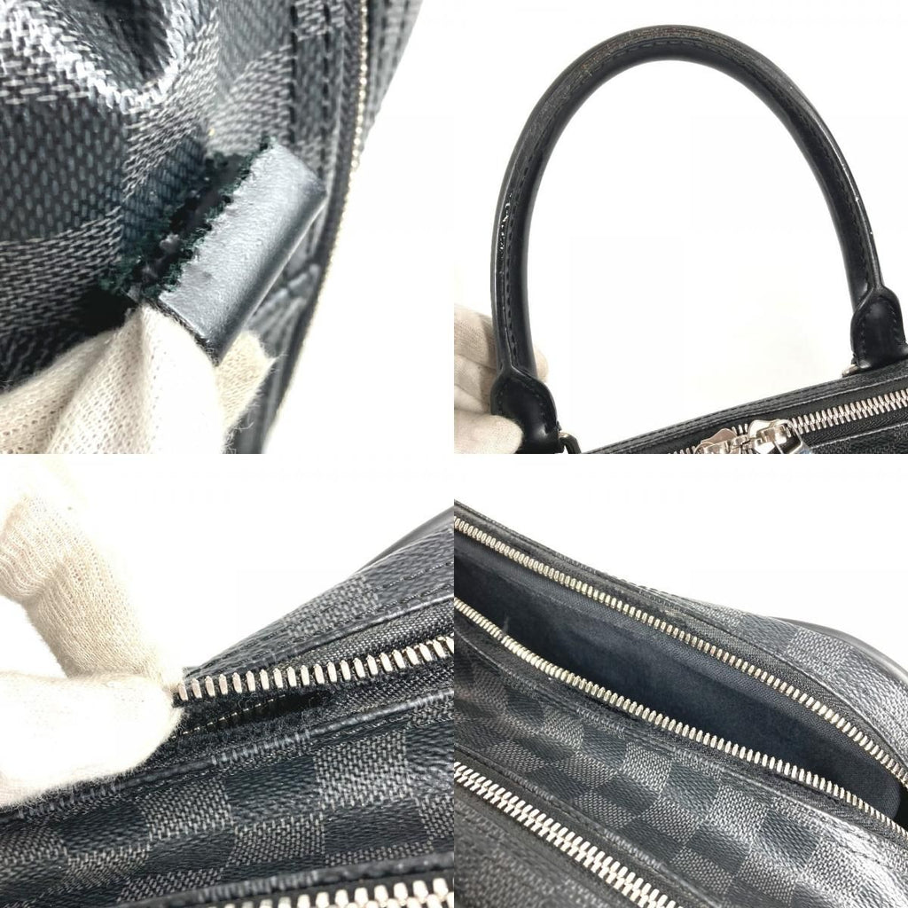 Louis Vuitton Business Bag Overnight Damier Graphite Canvas Black — view 8