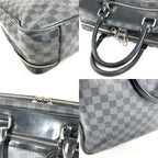 Louis Vuitton Business Bag Overnight Damier Graphite Canvas Black — view 7