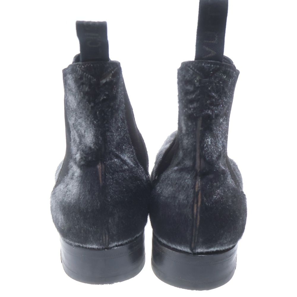 Louis Vuitton Halaco Side Gore Chelsea Boots Black Silver — view 3