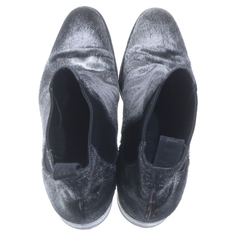 Louis Vuitton Halaco Side Gore Chelsea Boots Black Silver — view 4